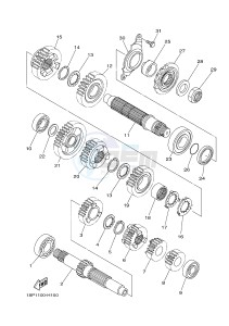 YFZ450R YFZ45YSXH (BW22) drawing TRANSMISSION