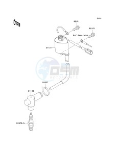 KX 85 A [KX85 MONSTER ENERGY] (A6F - A9FA) A8F drawing IGNITION SYSTEM