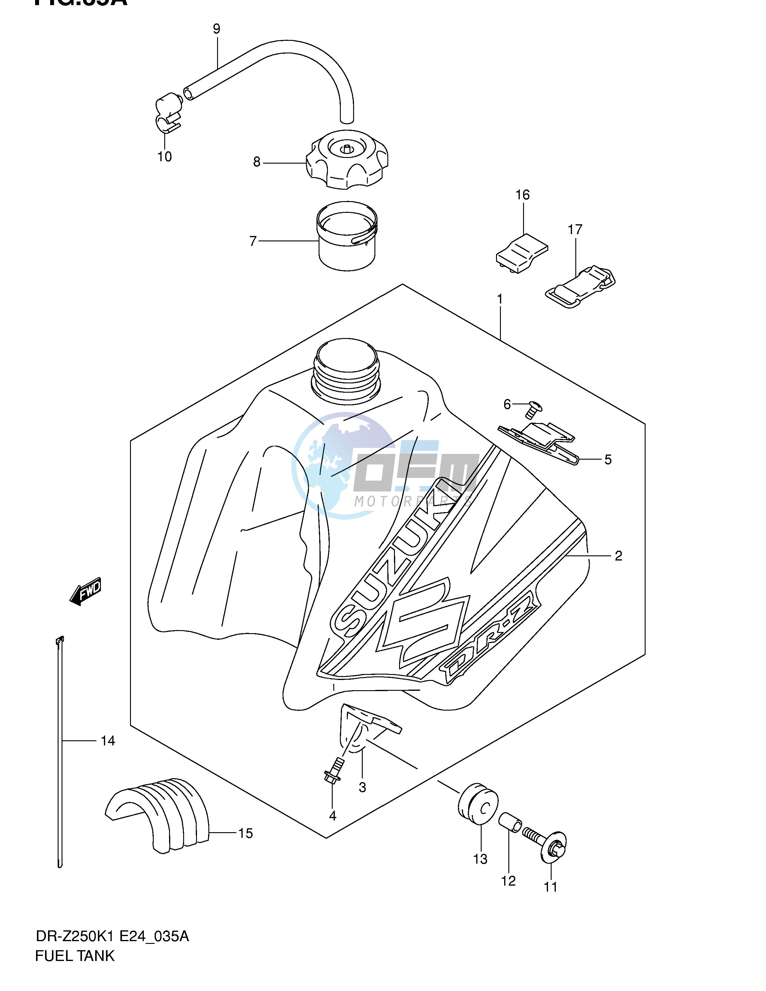 FUEL TANK (MODEL K2)