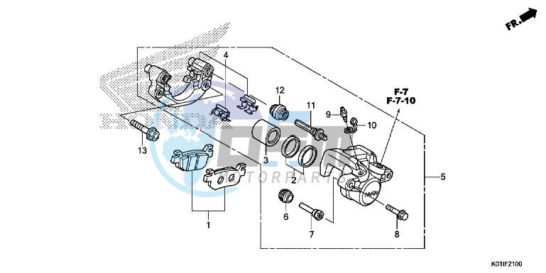 REAR BRAKE CALIPER