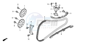 FJS600D 400 SILVER WING drawing CAM CHAIN/TENSIONER