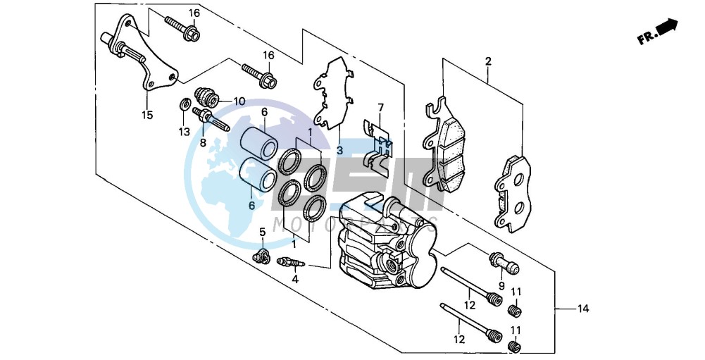 FRONT BRAKE CALIPER