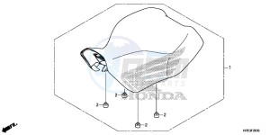 TRX500FM5F TRX500FM Europe Direct - (ED) drawing SEAT