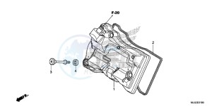 NC750SAF NC750S 4ED - (4ED) drawing CYLINDER HEAD COVER