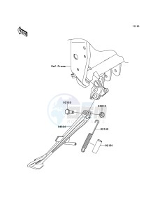 Z750 ABS ZR750MBF FR GB XX (EU ME A(FRICA) drawing Stand(s)