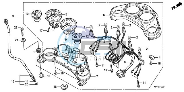 METER (CBR125RW7/RW9/RWA)