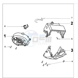 VIVA 3 L 50 4T A SIXTIES drawing ENGINE COVER