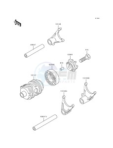 KX 80 R T [KX80] (R4-T4 BIG WHEEL R5) [KX 80 BIG WHEEL] drawing GEAR CHANGE DRUM_SHIFT FORK-- S- -