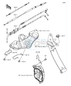 Z1000SX_ABS ZX1000MGF FR GB XX (EU ME A(FRICA) drawing Cables