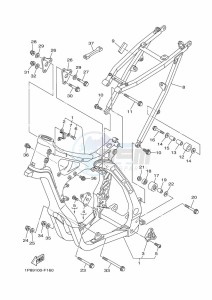 YZ250 (B9U2) drawing FRAME