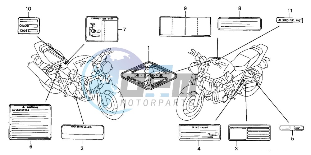 CAUTION LABEL (CB1300/A/F /F1)