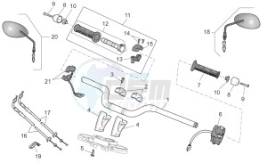 Griso S.E. 1200 8V USA-CND drawing Handlebar - Controls