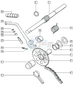 FLEXER_25-45kmh_K1-K3 50 K1-K3 drawing Starter mechanism