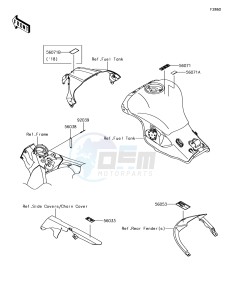 NINJA ZX-10R ZX1000SHFA XX (EU ME A(FRICA) drawing Labels