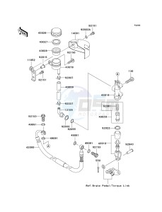 VN 1600 A [VULCAN 1600 CLASSIC] (A6F-A8FA) A7FA drawing REAR MASTER CYLINDER