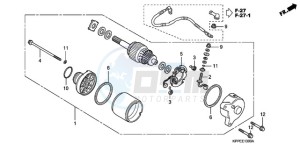 CBR125RWA Australia - (U / WH) drawing STARTING MOTOR