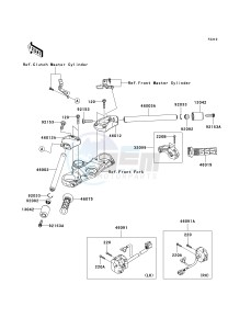 ZX 1400 A [NINJA ZX-14] (A6F-A7FA) A7FA drawing HANDLEBAR