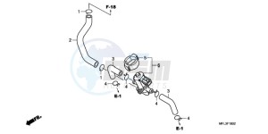 CBR1000RA9 UK - (E / ABS MME) drawing AIR INJECTION CONTROL VALVE