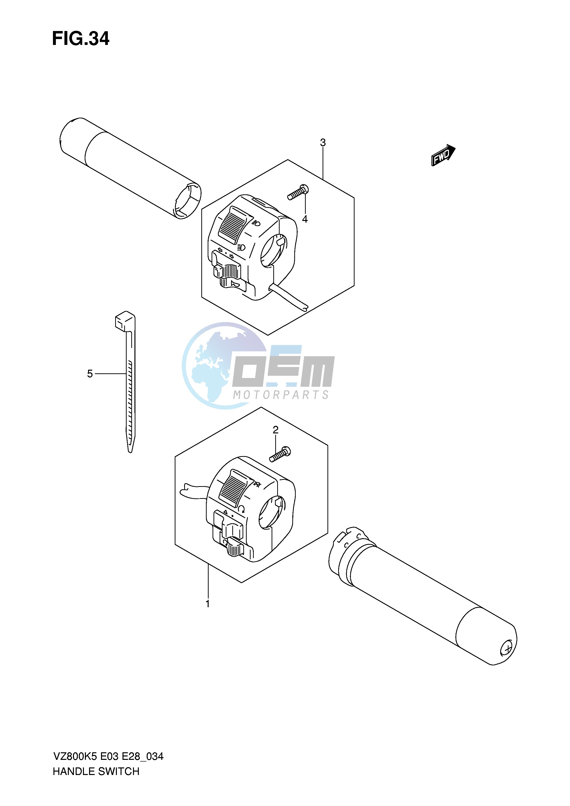 HANDLE SWITCH (MODEL K5 K6)