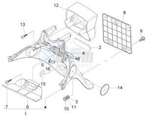 Fly 50 2t drawing Rear mudguard