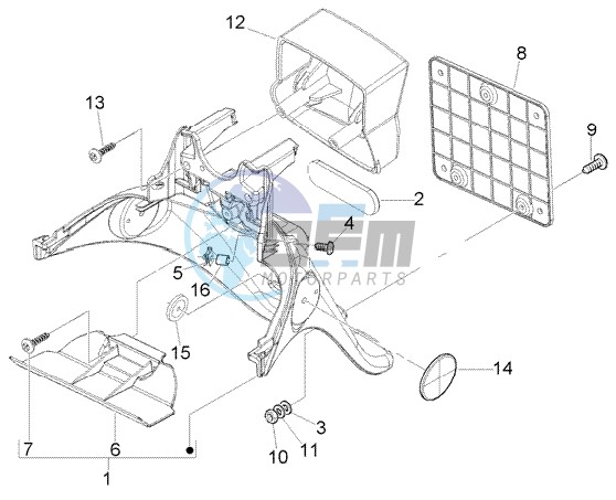 Rear mudguard