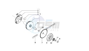 VARIANT SPORT - 50 CC VTHSBA00 2T drawing DRIVING PULLEY - BELT