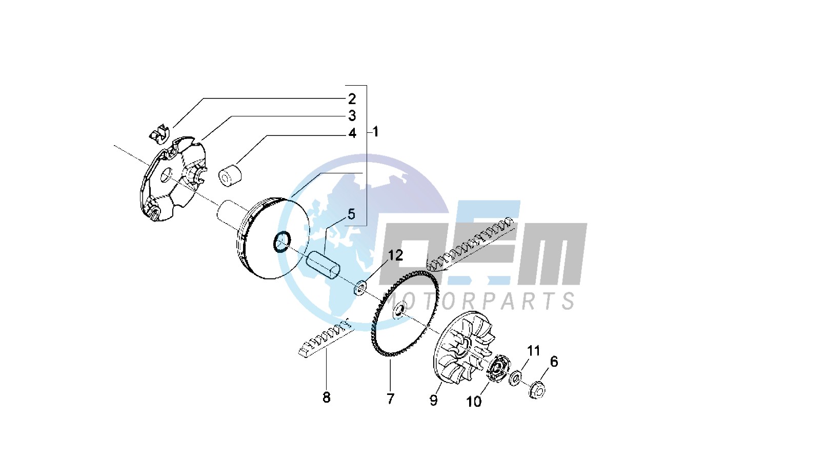 DRIVING PULLEY - BELT