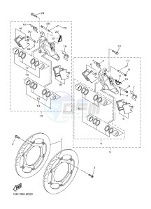 FJR1300A FJR1300-A FJR1300A ABS (B888) drawing FRONT BRAKE CALIPER