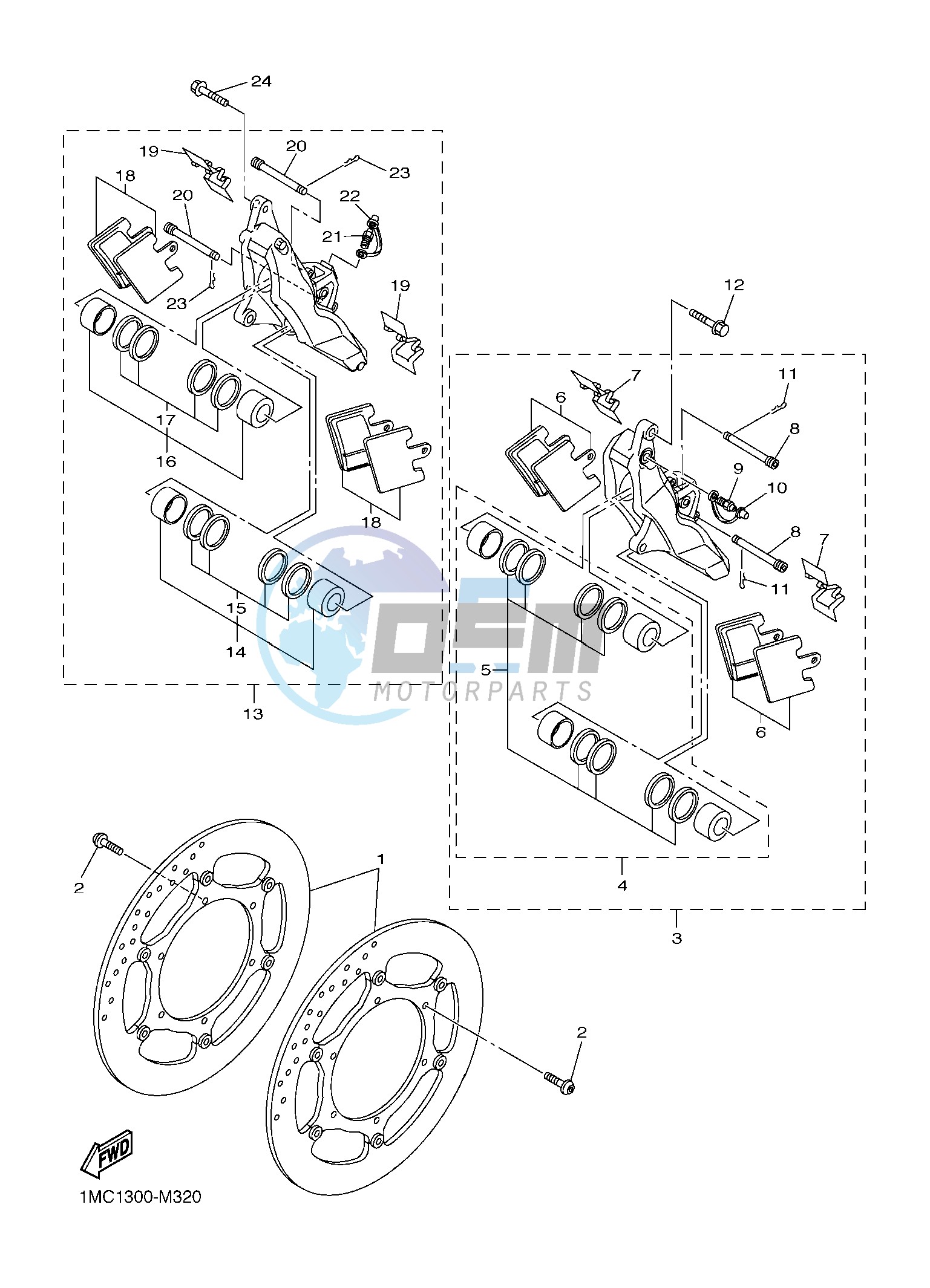 FRONT BRAKE CALIPER