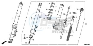 CB1000RAF CB1000R 2ED - (2ED) drawing FRONT FORK