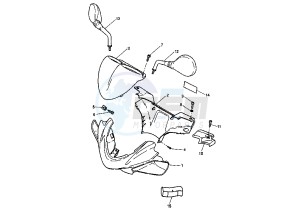 YQ AEROX 100 drawing COWLING MY00-01