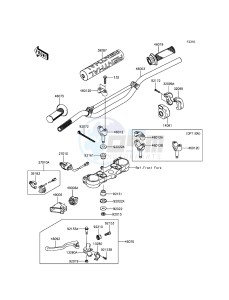 KX450F KX450HGF EU drawing Handlebar