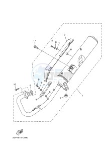 YBR125E (4P2G 4P2H 4P2J) drawing EXHAUST