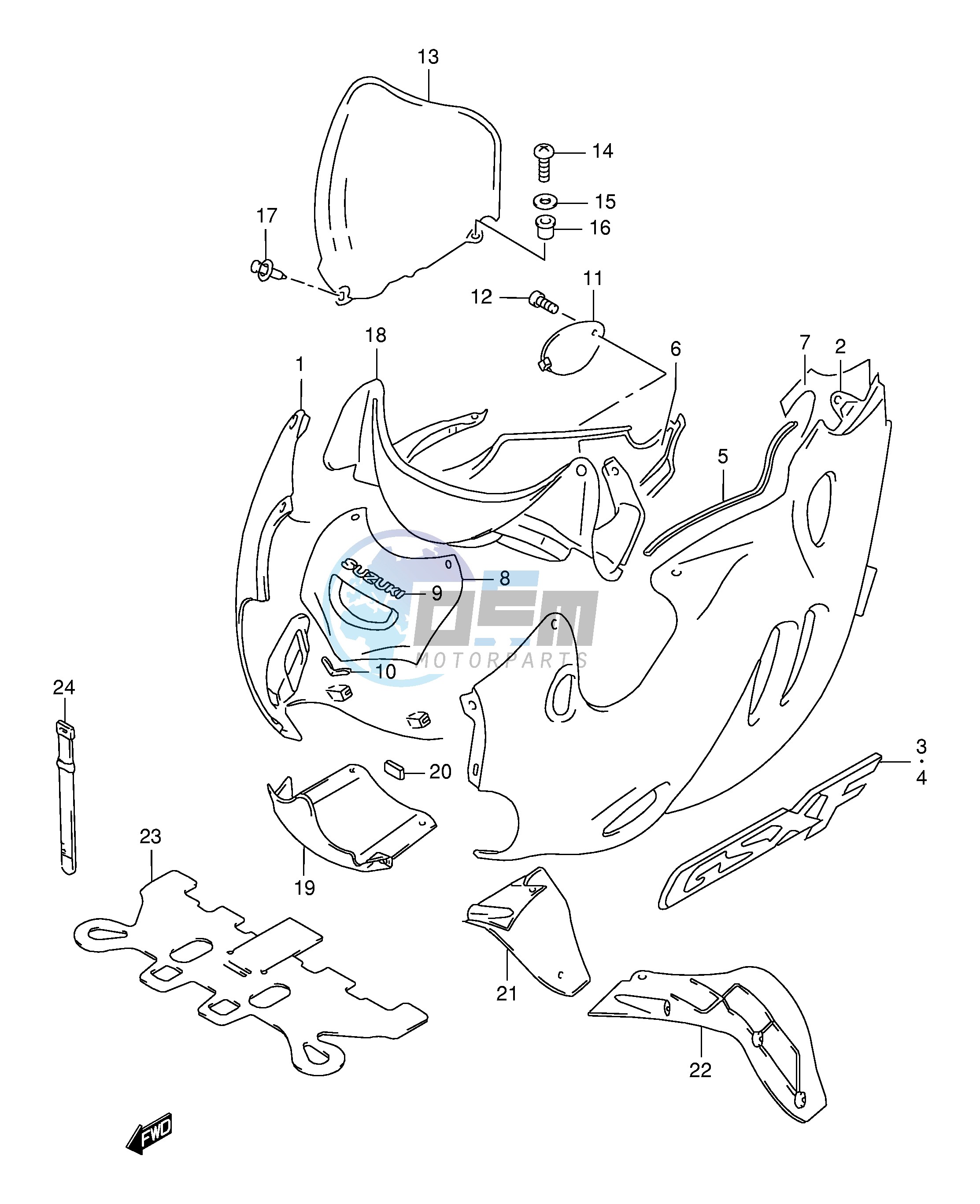 COWLING BODY (MODEL Y)