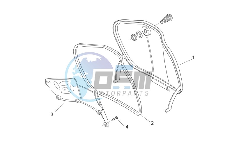 Central body I - Glove comp.door