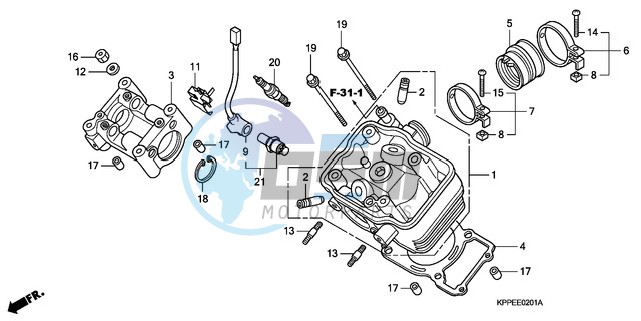 CYLINDER HEAD (CBR125RW7/RW9/RWA)