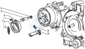 LX 150 USA drawing Brake lever