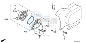 VT750C9 Europe Direct - (ED / MK) drawing WATER PUMP