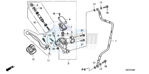 CRF250XC drawing FR. BRAKE MASTER CYLINDER