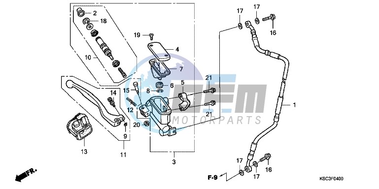 FR. BRAKE MASTER CYLINDER