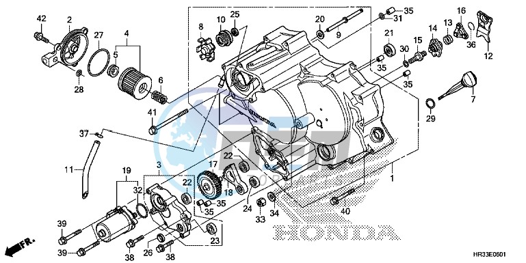 FRONT CRANKCASE COVER (TRX420FE1/FM1/FM2/TE1/TM1)