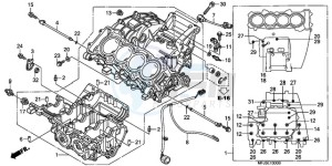 CBR600RAA Europe Direct - (ED / ABS) drawing CRANKCASE