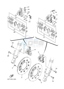 XT1200ZE SUPER TENERE ABS (2KBD 2KBE) drawing FRONT BRAKE CALIPER