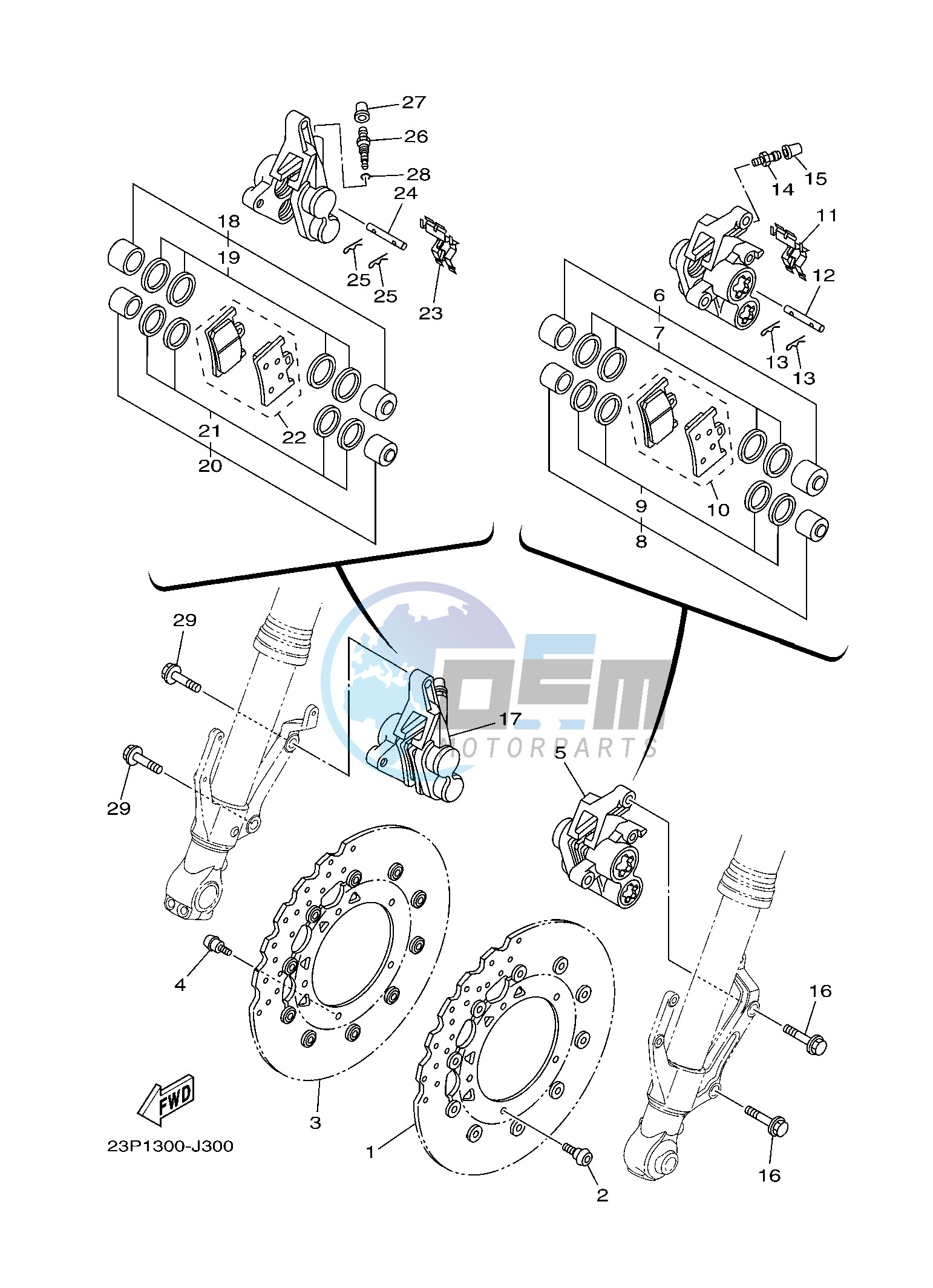 FRONT BRAKE CALIPER