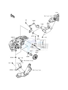 Z800 ABS ZR800DFF UF (UK FA) XX (EU ME A(FRICA) drawing Headlight(s)