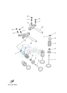 YFM550FWA YFM550DE GRIZZLY 550 (1NPC) drawing VALVE