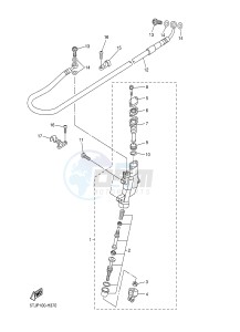 WR250F (1HCE) drawing REAR MASTER CYLINDER