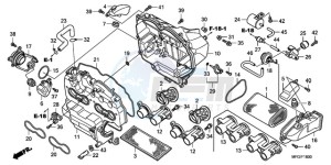 CB600FAA Europe Direct - (ED / ABS) drawing AIR CLEANER