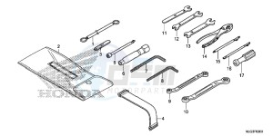 GL1800BE F6B Bagger - GL1800BE UK - (E) drawing TOOLS