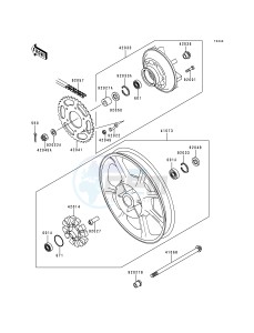 KZ 1000 P [POLICE 1000] (P15-P19) [POLICE 1000] drawing REAR WHEEL_CHAIN